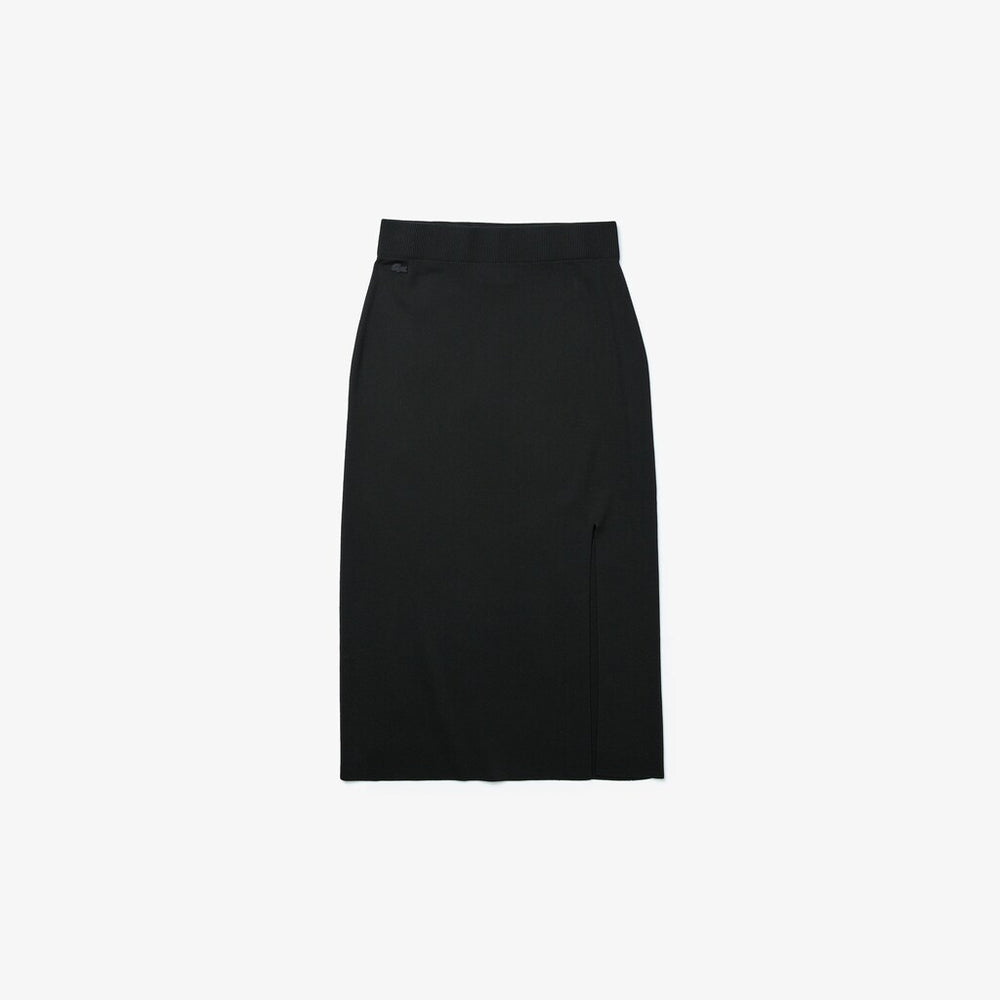 Wo  LIVE Slit-Front Knit Skirt | Lacoste Womens