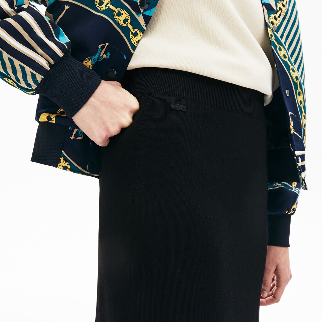 Wo  LIVE Slit-Front Knit Skirt | Lacoste Womens