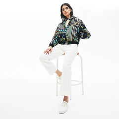 Wo  LIVE Lightweight Scarf-Print Bomber Jacket | Lacoste Womens