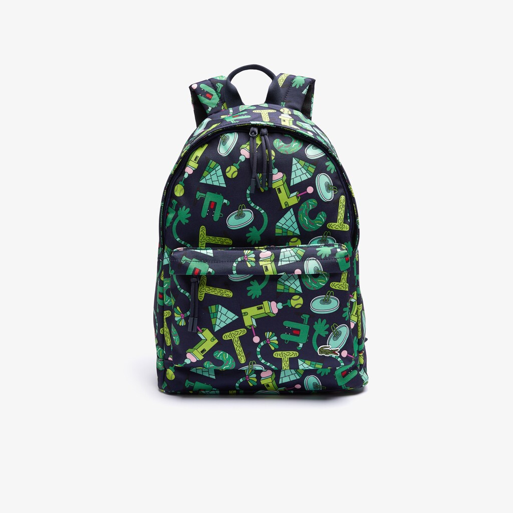 Lacoste x Jeremyville Croc Graphic Printed Backpack | Lacoste Mens