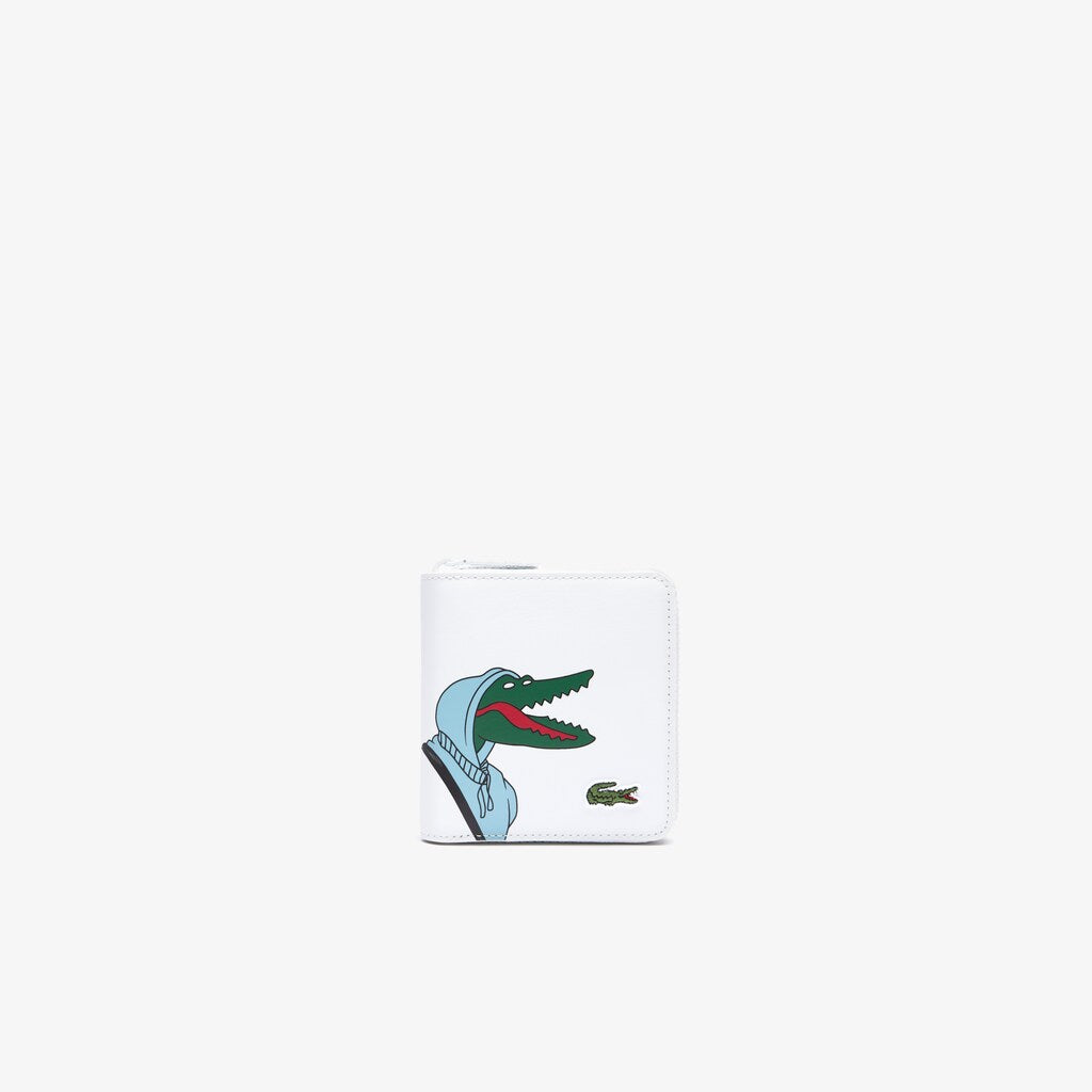 Lacoste x Jean-Michel Tixier Fun Printed Leather Zippered Wallet | Lacoste Mens