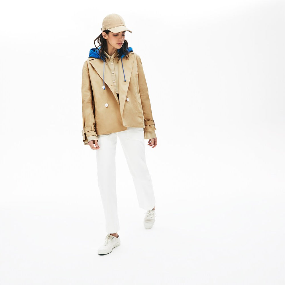 Wo  LIVE Contrast Hood 2-in-1 Trench Coat | Lacoste Womens