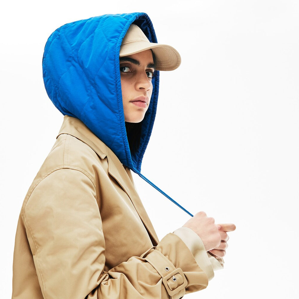 Wo  LIVE Contrast Hood 2-in-1 Trench Coat | Lacoste Womens