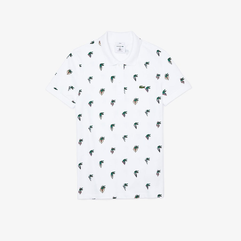 Unisex Lacoste x Jean-Michel Tixier Print Regular Fit Polo Shirt | Lacoste Mens|Womens