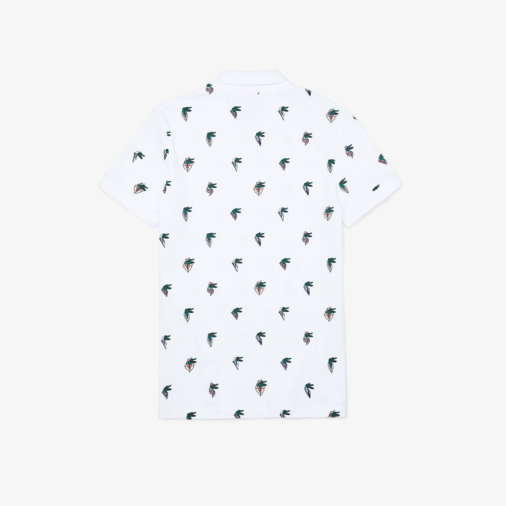 Unisex Lacoste x Jean-Michel Tixier Print Regular Fit Polo Shirt | Lacoste Mens|Womens