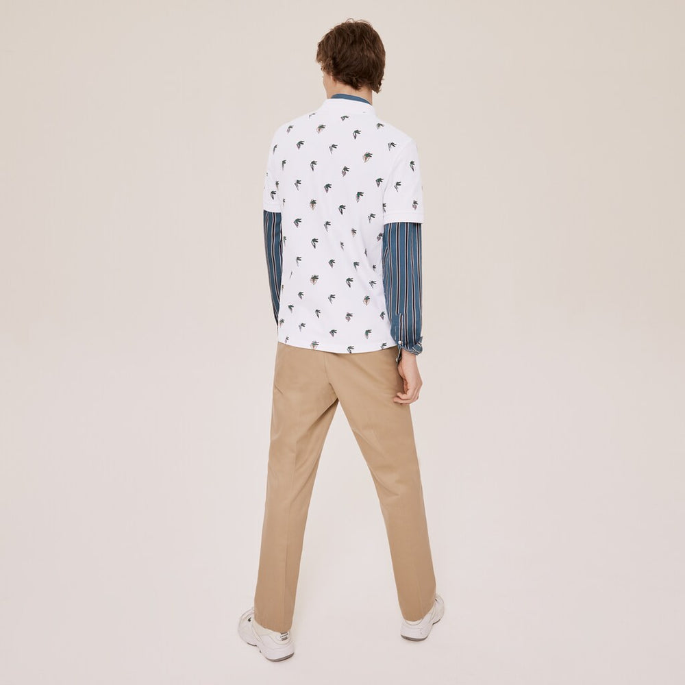 Unisex Lacoste x Jean-Michel Tixier Print Regular Fit Polo Shirt | Lacoste Mens|Womens