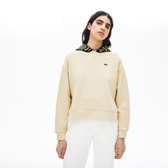 Wo  LIVE Printed-Hood Fleece Sweatshirt | Lacoste Womens