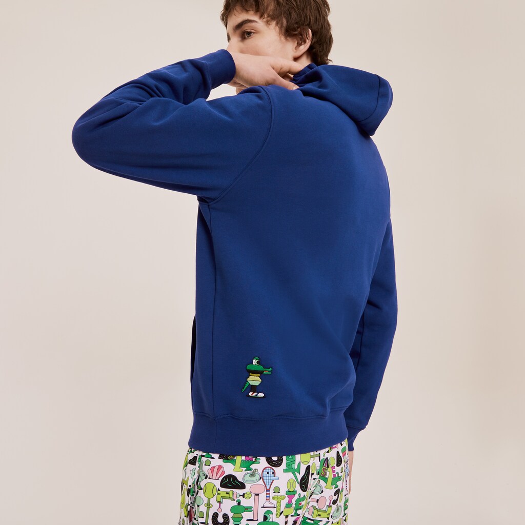 Unisex Lacoste x Jeremyville Print Hooded Sweatshirt | Lacoste Mens|Womens