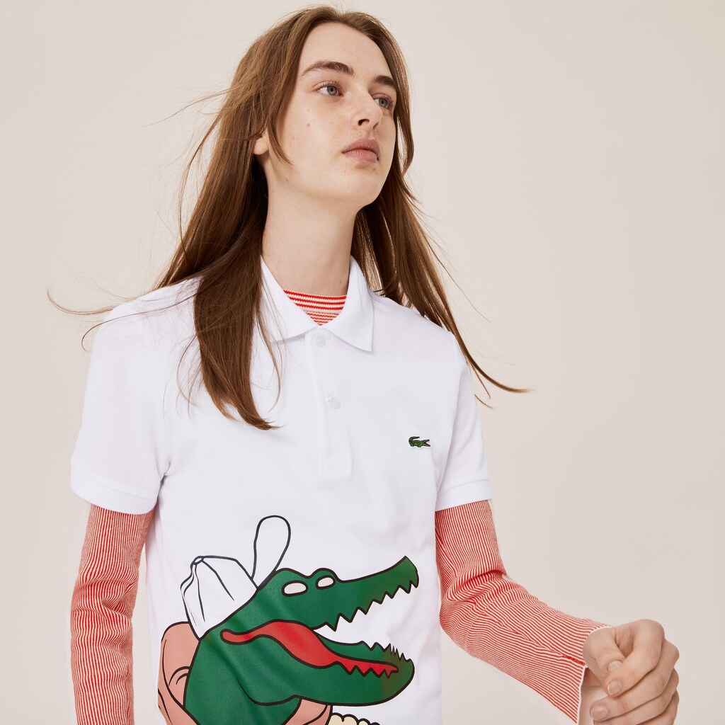 Unisex Lacoste x Jean-Michel Tixier Print Classic Fit Polo Shirt | Lacoste Mens|Womens