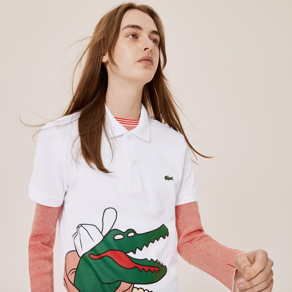 Unisex Lacoste x Jean-Michel Tixier Print Classic Fit Polo Shirt | Lacoste Mens|Womens
