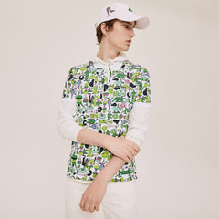 Unisex Lacoste x Jeremyville Print Regular Fit Piqué Polo Shirt | Lacoste Mens|Womens