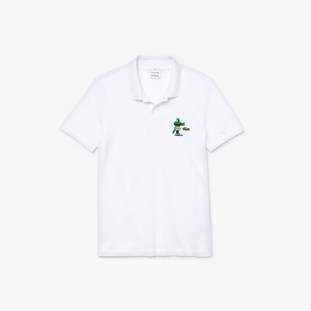 Unisex Lacoste x Jeremyville Design Classic Fit Polo Shirt | Lacoste Mens|Womens