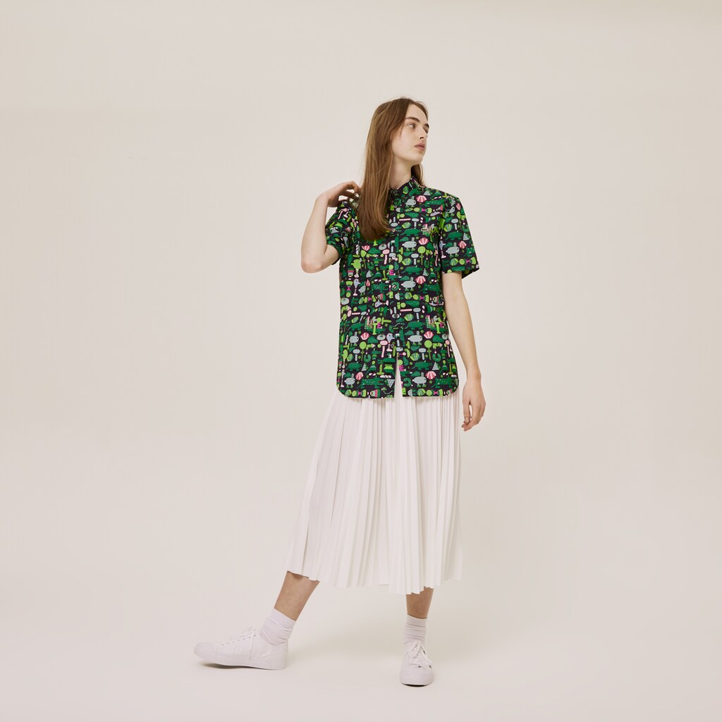 Unisex Lacoste x Jeremyville Regular Fit Cotton Shirt | Lacoste Mens|Womens