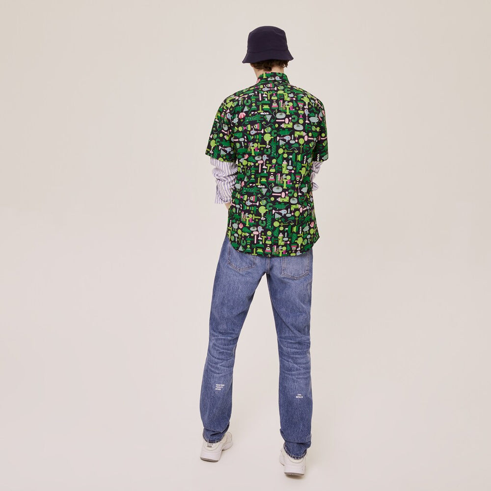 Unisex Lacoste x Jeremyville Regular Fit Cotton Shirt | Lacoste Mens|Womens