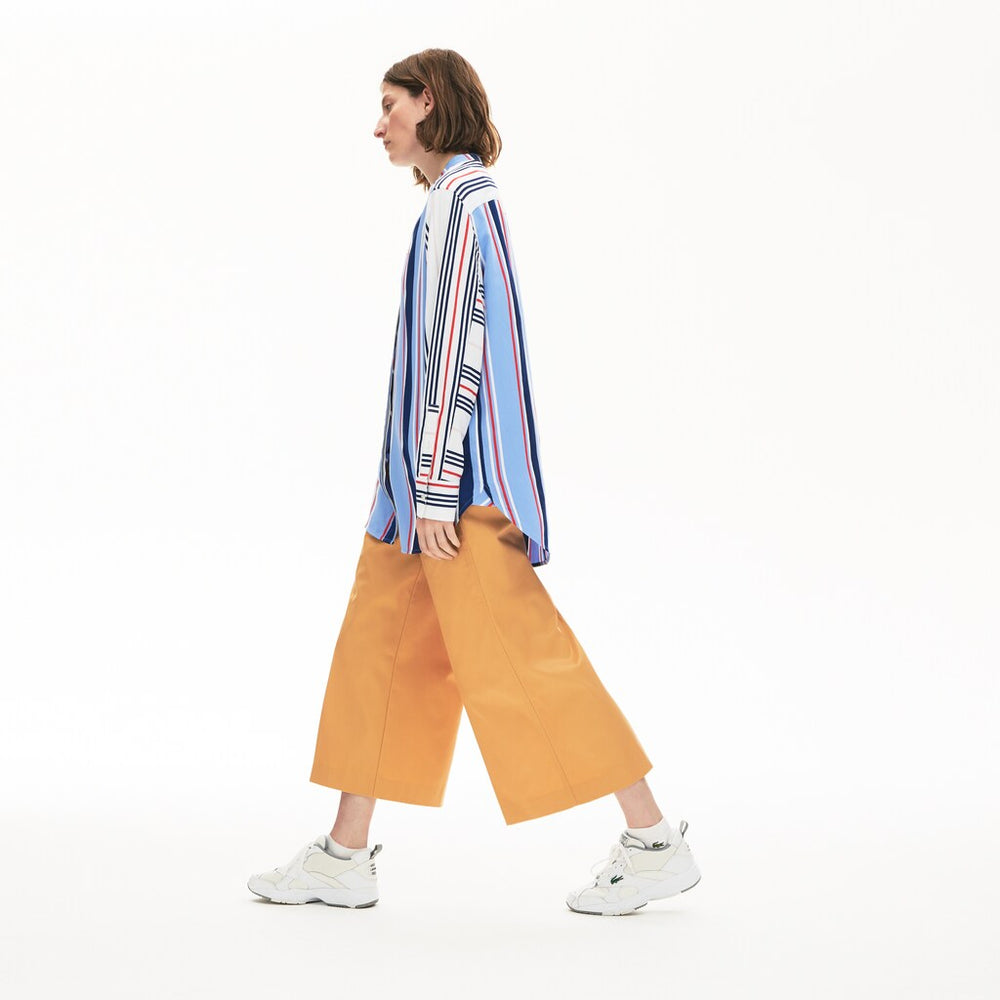 Wo  Striped Long Flowing Shirt | Lacoste Womens