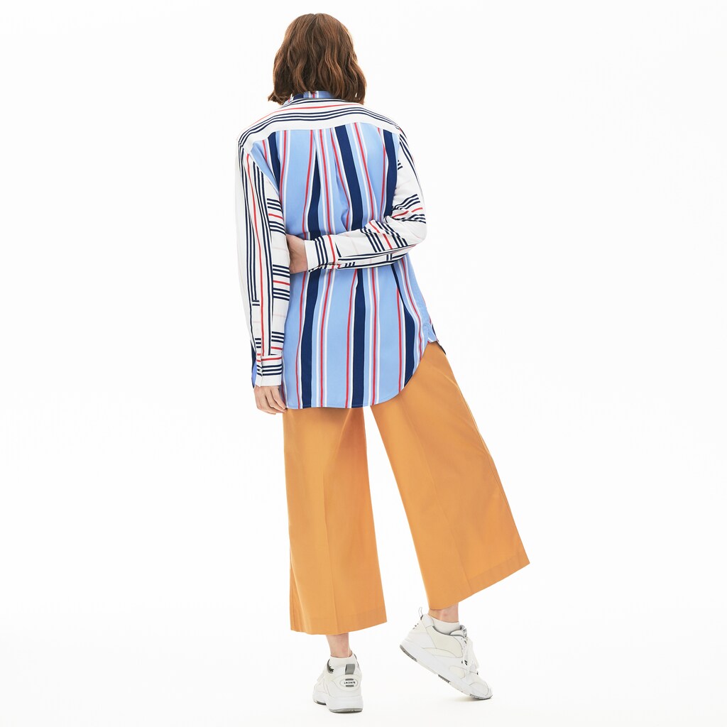 Wo  Striped Long Flowing Shirt | Lacoste Womens