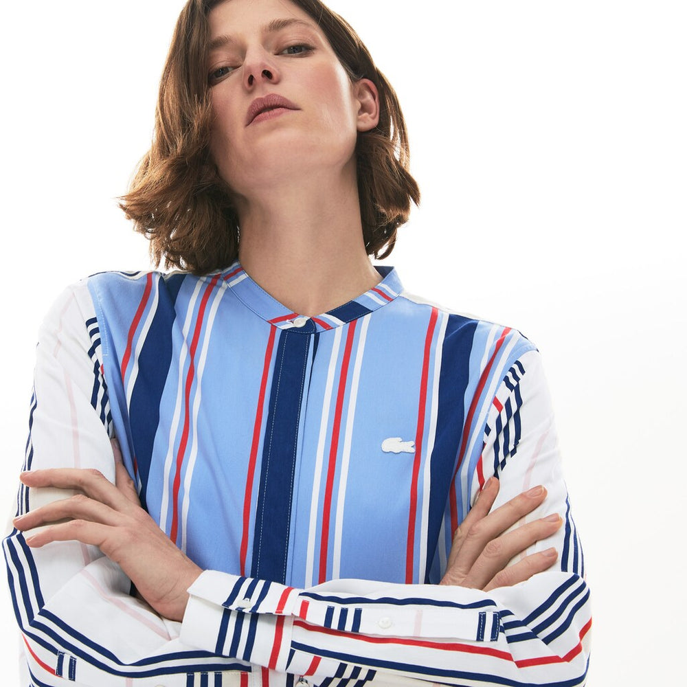 Wo  Striped Long Flowing Shirt | Lacoste Womens