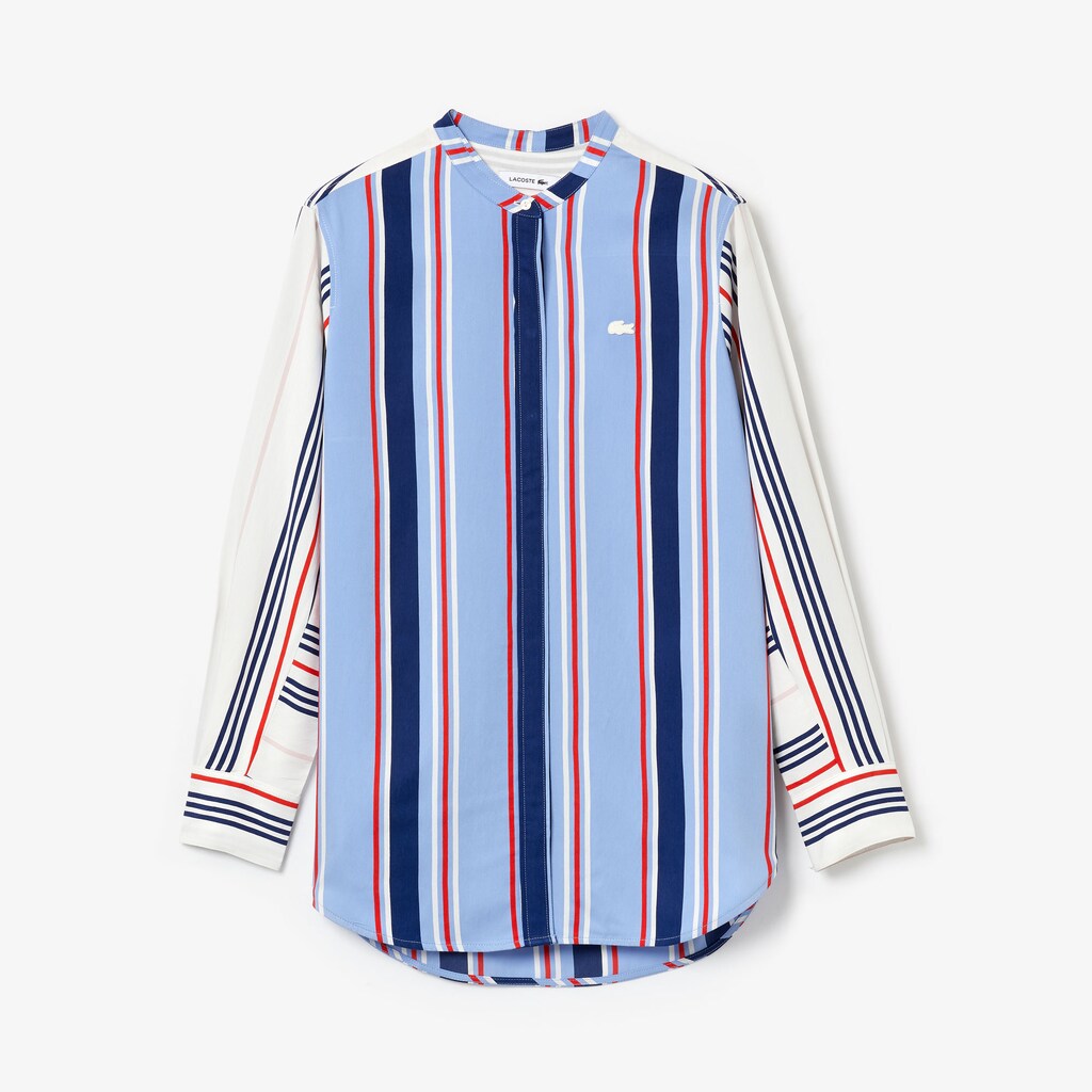 Wo  Striped Long Flowing Shirt | Lacoste Womens