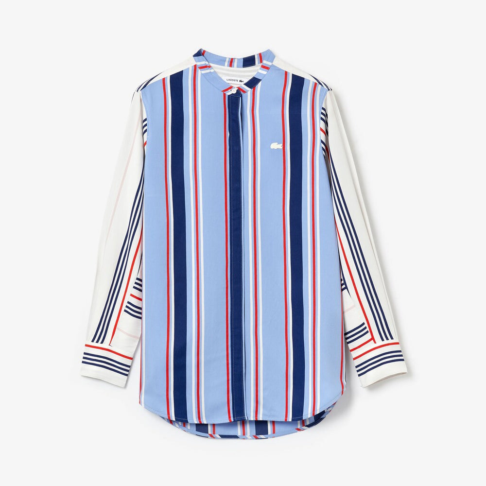 Wo  Striped Long Flowing Shirt | Lacoste Womens