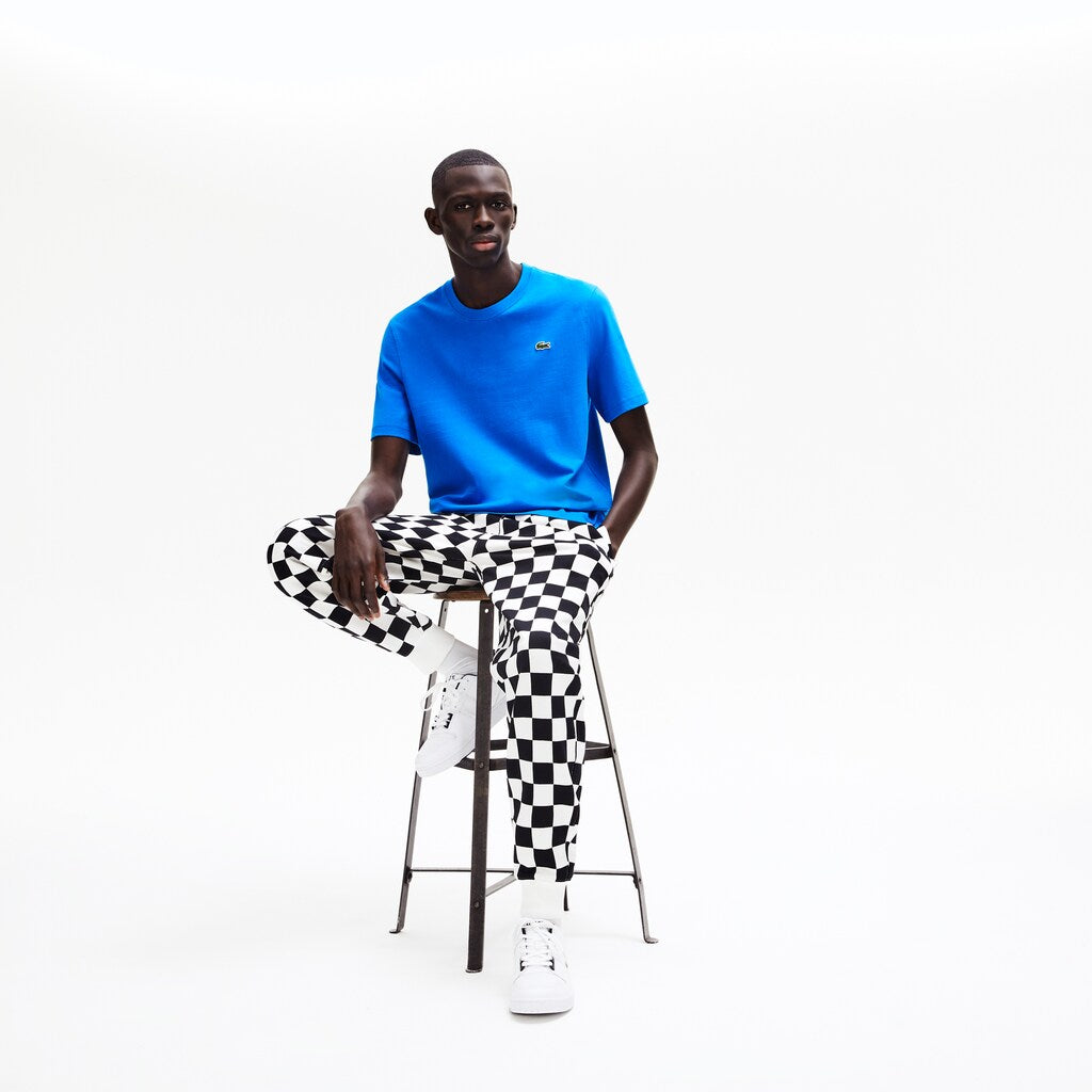 LIVE Printed-Back Cotton T-Shirt | Lacoste Mens