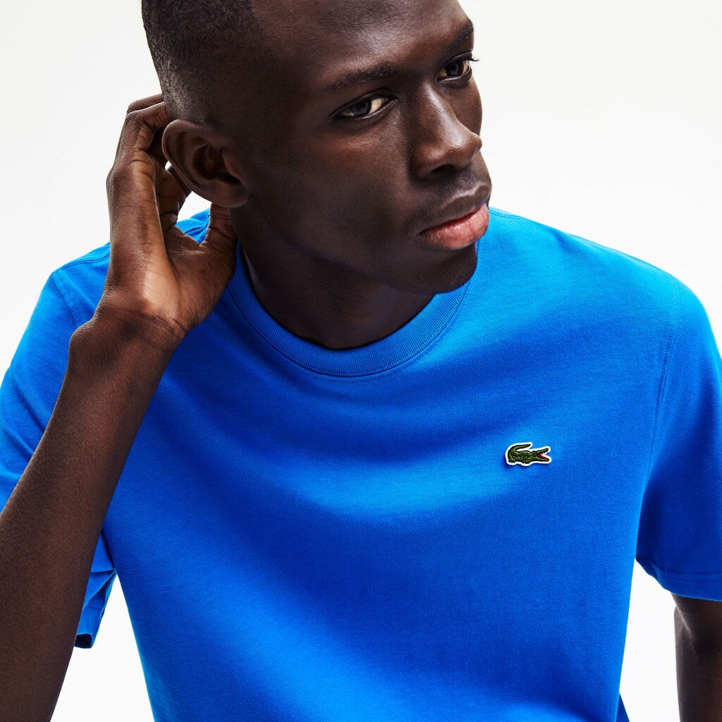 LIVE Printed-Back Cotton T-Shirt | Lacoste Mens