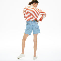 Wo  Cotton Nautical Striped T-Shirt | Lacoste Womens