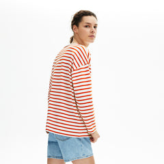 Wo  Cotton Nautical Striped T-Shirt | Lacoste Womens