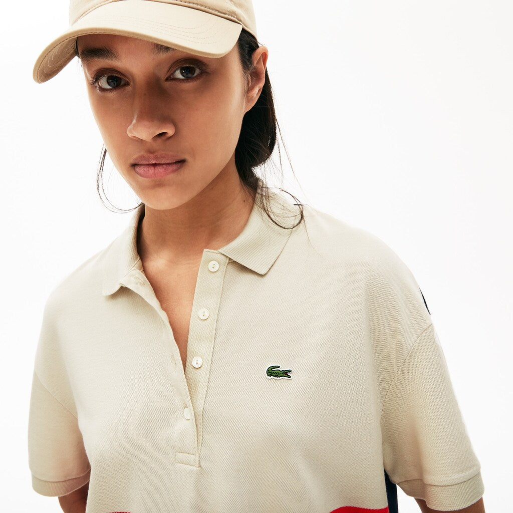 Wo  Relaxed-Fit Lightweight Color-Block Piqué Polo | Lacoste Womens