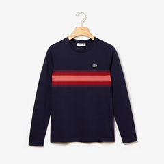 Wo  Long Sleeve Multicolor Stripe T-Shirt | Lacoste Womens