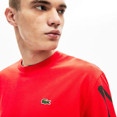 Unisex LIVE Signature Print T-shirt | Lacoste Mens