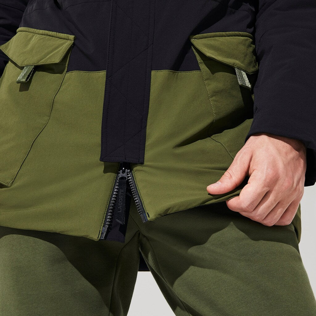 SPORT Dual-Tone Canvas Rain Parka | Lacoste Mens