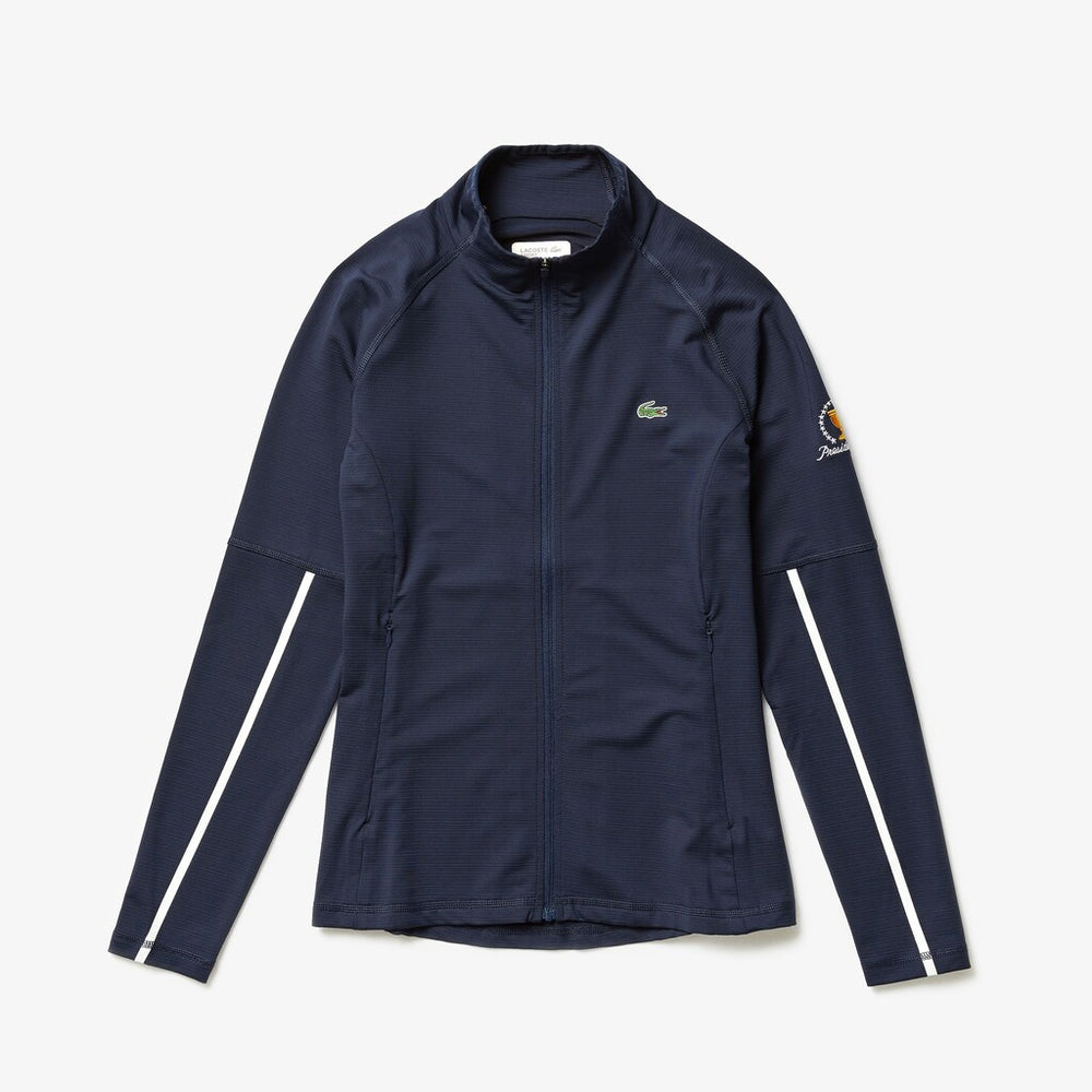 Wo  Presidents Cup Breathable Stretch Zip Golf Sweatshirt | Lacoste Womens
