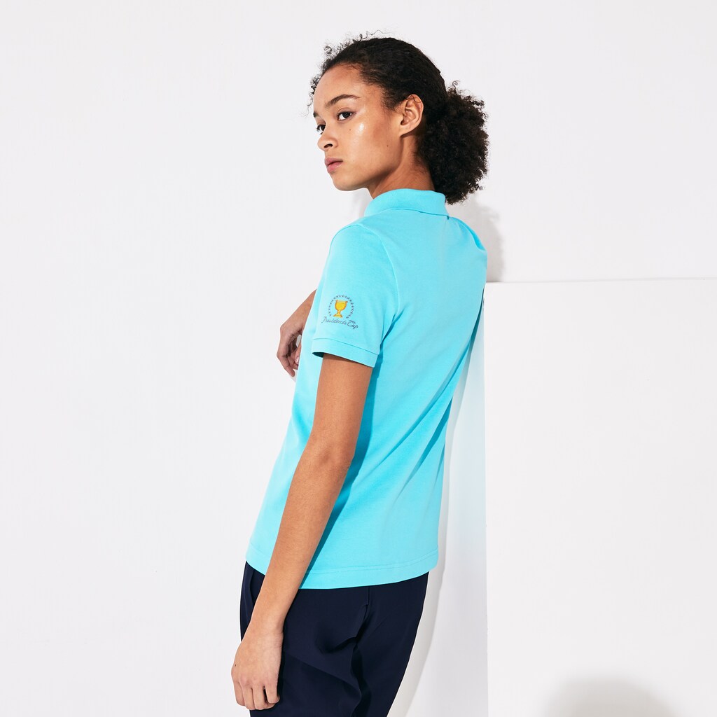 Wo  Presidents Cup Stretch Cotton Piqué Golf Polo Shirt | Lacoste Womens