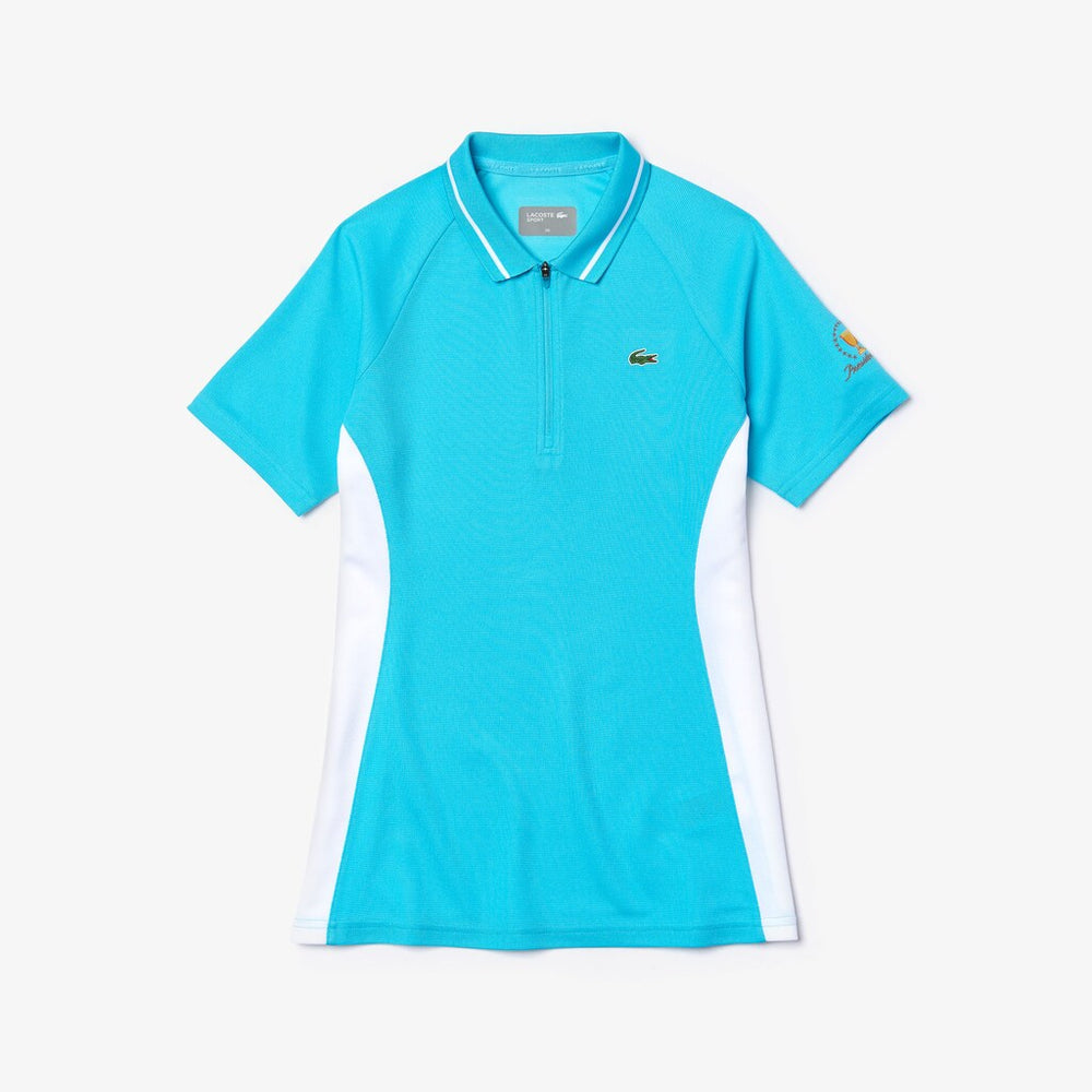 Wo  Presidents Cup Breathable Texturized Color-Blocked Golf Polo | Lacoste Womens