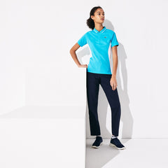 Wo  Presidents Cup Breathable Texturized Color-Blocked Golf Polo | Lacoste Womens