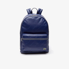 Lacoste LIVE Signature Print Zippered Backpack | Lacoste Mens