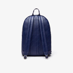Lacoste LIVE Signature Print Zippered Backpack | Lacoste Mens