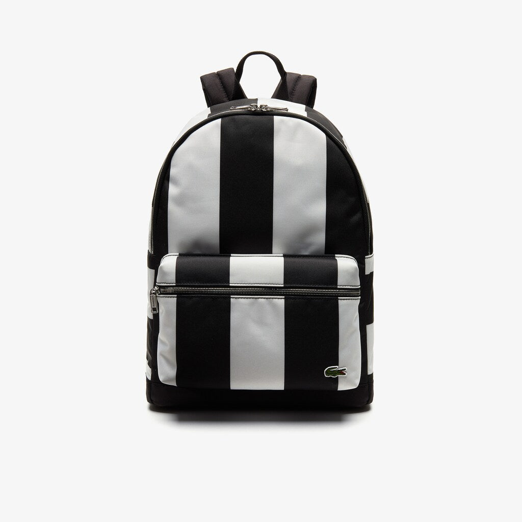 Lacoste LIVE Detachable Pouch Striped Backpack | Lacoste Mens