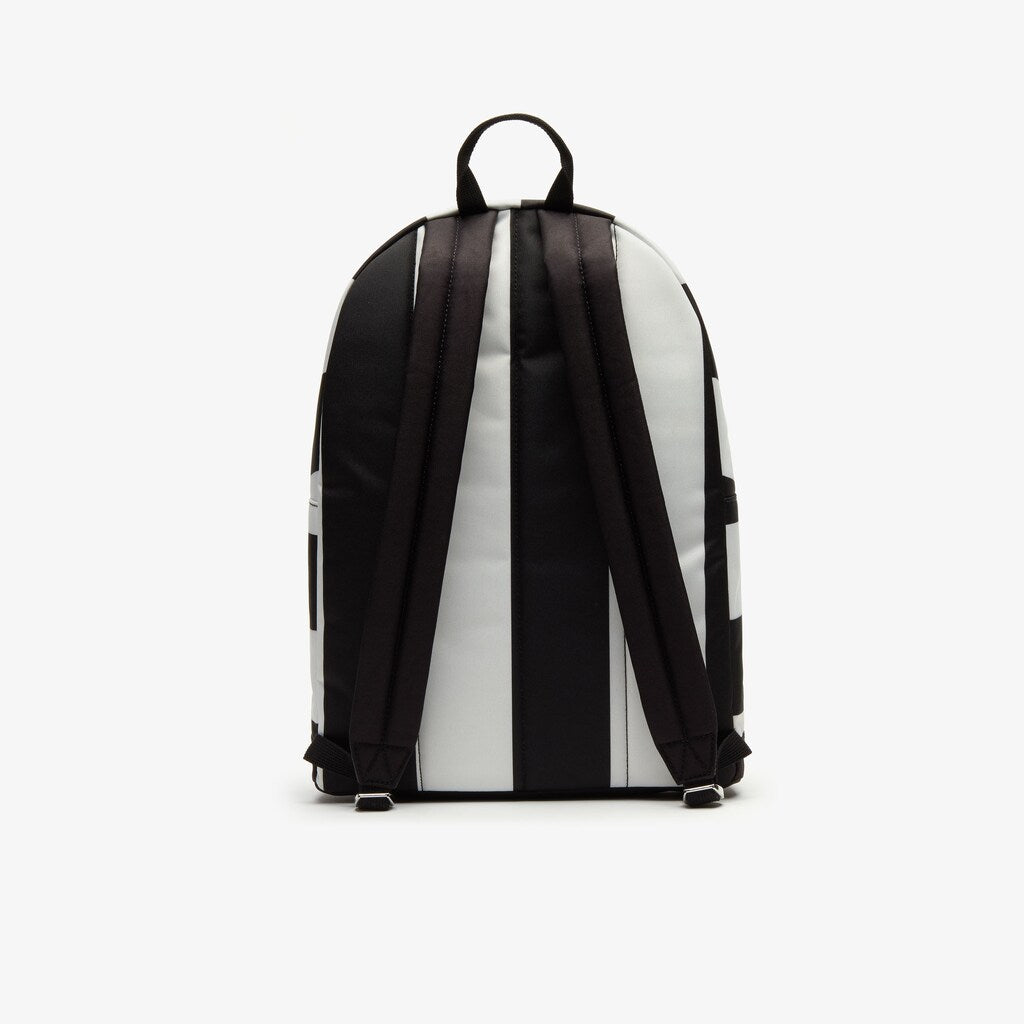 Lacoste LIVE Detachable Pouch Striped Backpack | Lacoste Mens