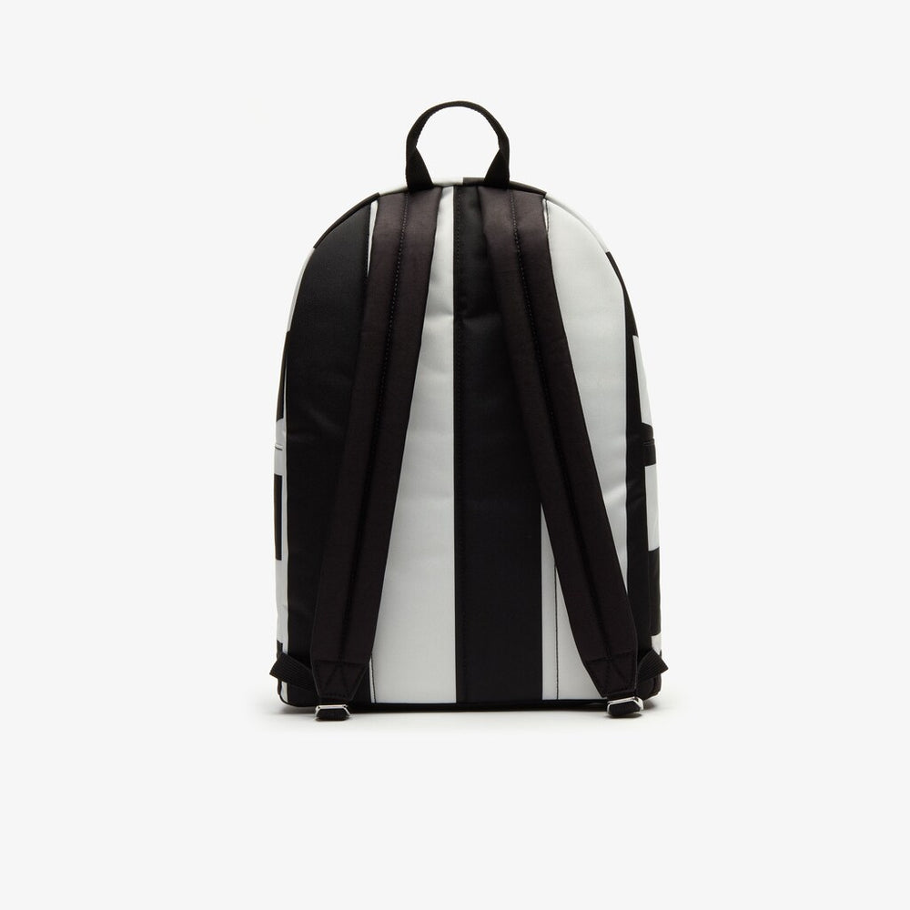 Lacoste LIVE Detachable Pouch Striped Backpack | Lacoste Mens