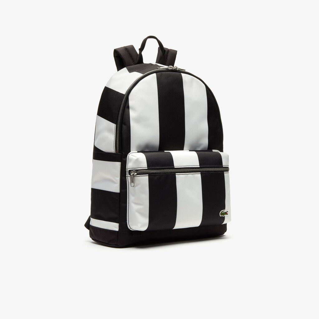 Lacoste LIVE Detachable Pouch Striped Backpack | Lacoste Mens