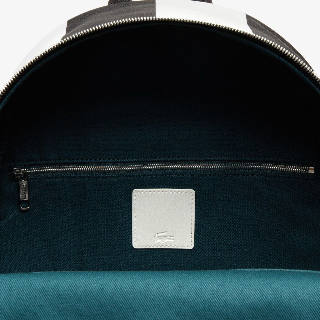Lacoste LIVE Detachable Pouch Striped Backpack | Lacoste Mens