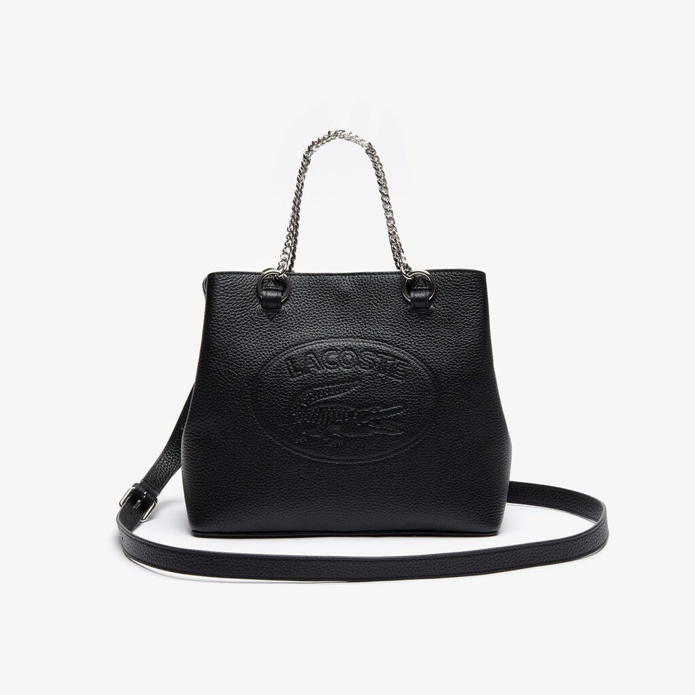 Wo  Croco Crew Grained Leather Bucket Bag | Lacoste Womens