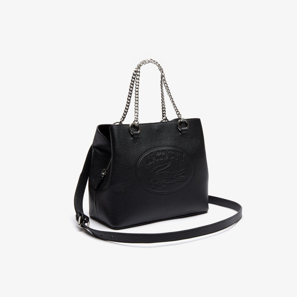 Wo  Croco Crew Grained Leather Bucket Bag | Lacoste Womens