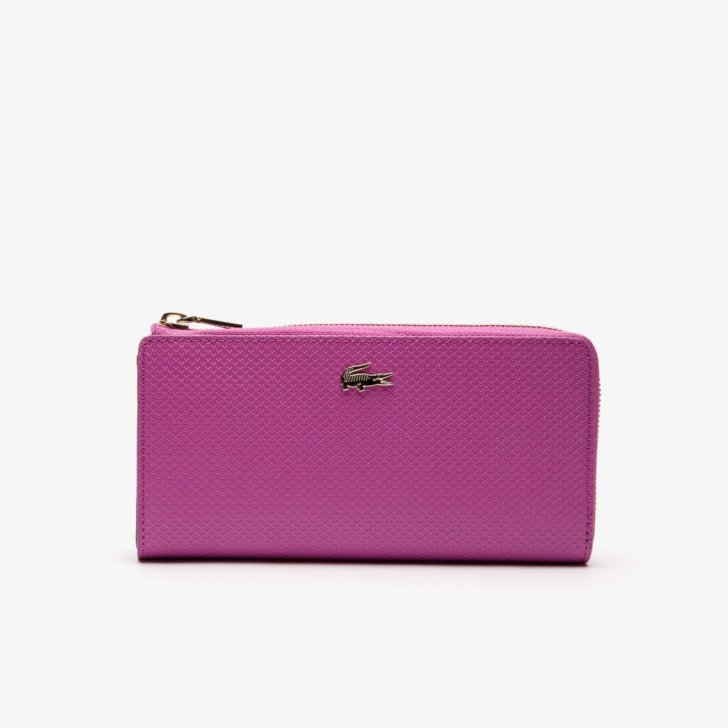 Wo  Chantaco Piqué Leather 8-Card Zip Wallet | Lacoste Womens