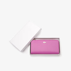 Wo  Chantaco Piqué Leather 8-Card Zip Wallet | Lacoste Womens