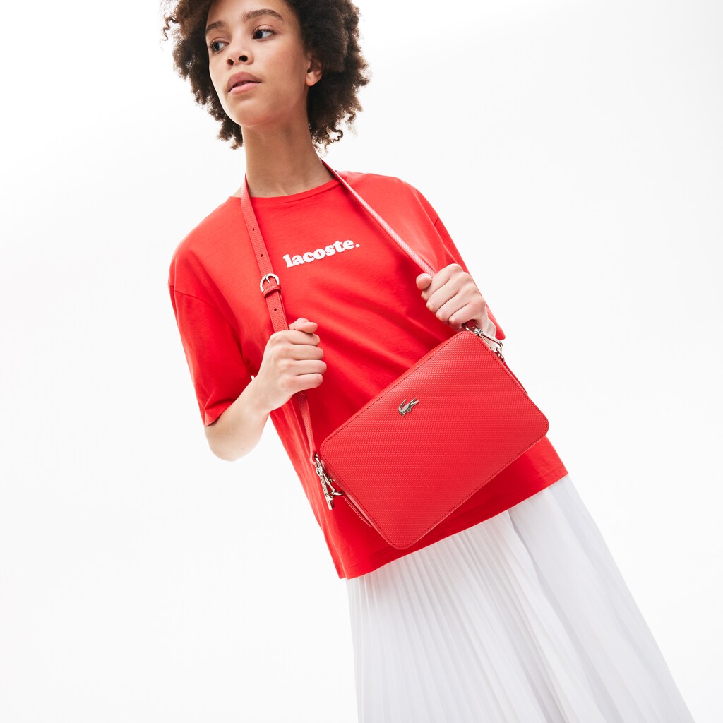 Wo  Chantaco Leather Square Shoulder Bag | Lacoste Womens