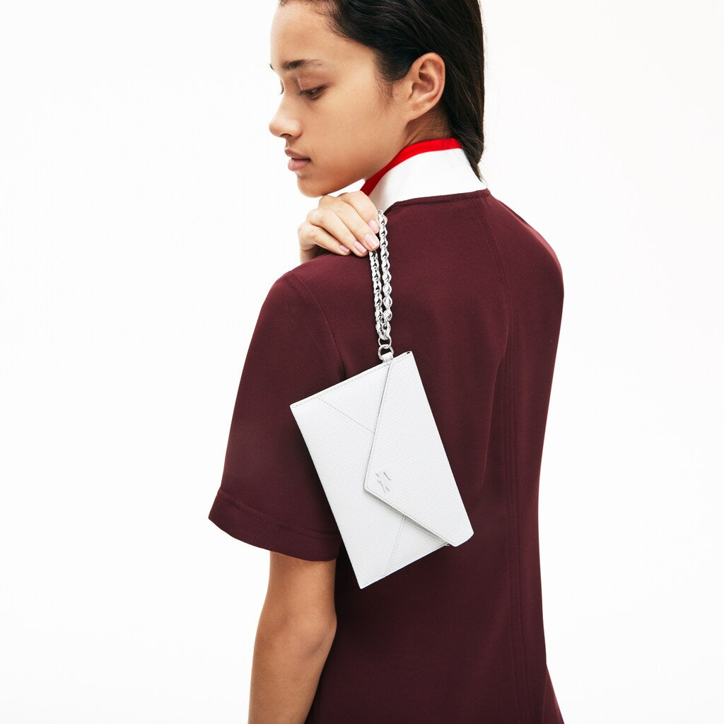 Wo  Chantaco Chain Leather Envelope Wallet | Lacoste Womens