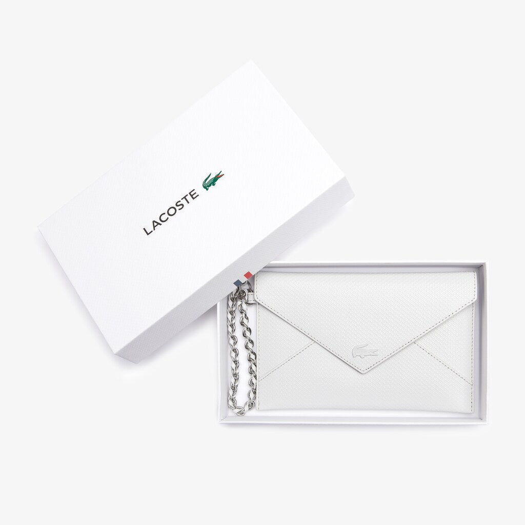 Wo  Chantaco Chain Leather Envelope Wallet | Lacoste Womens