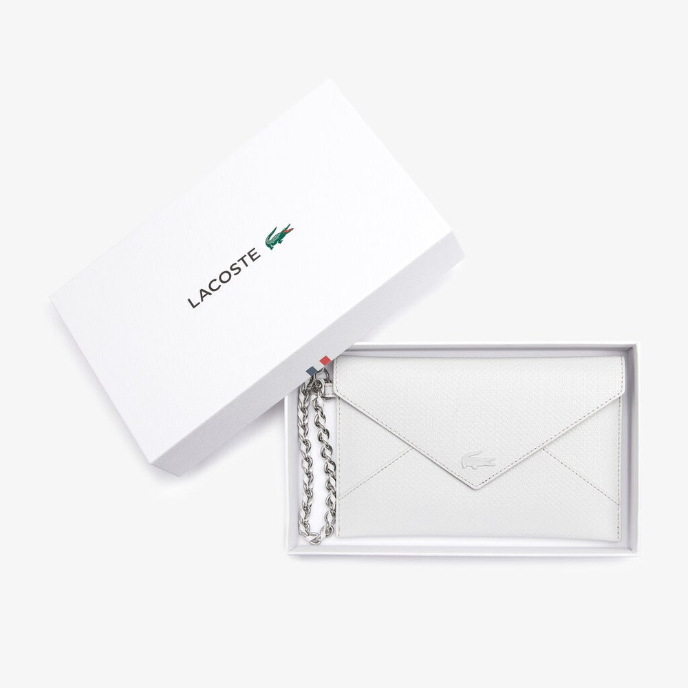 Wo  Chantaco Chain Leather Envelope Wallet | Lacoste Womens
